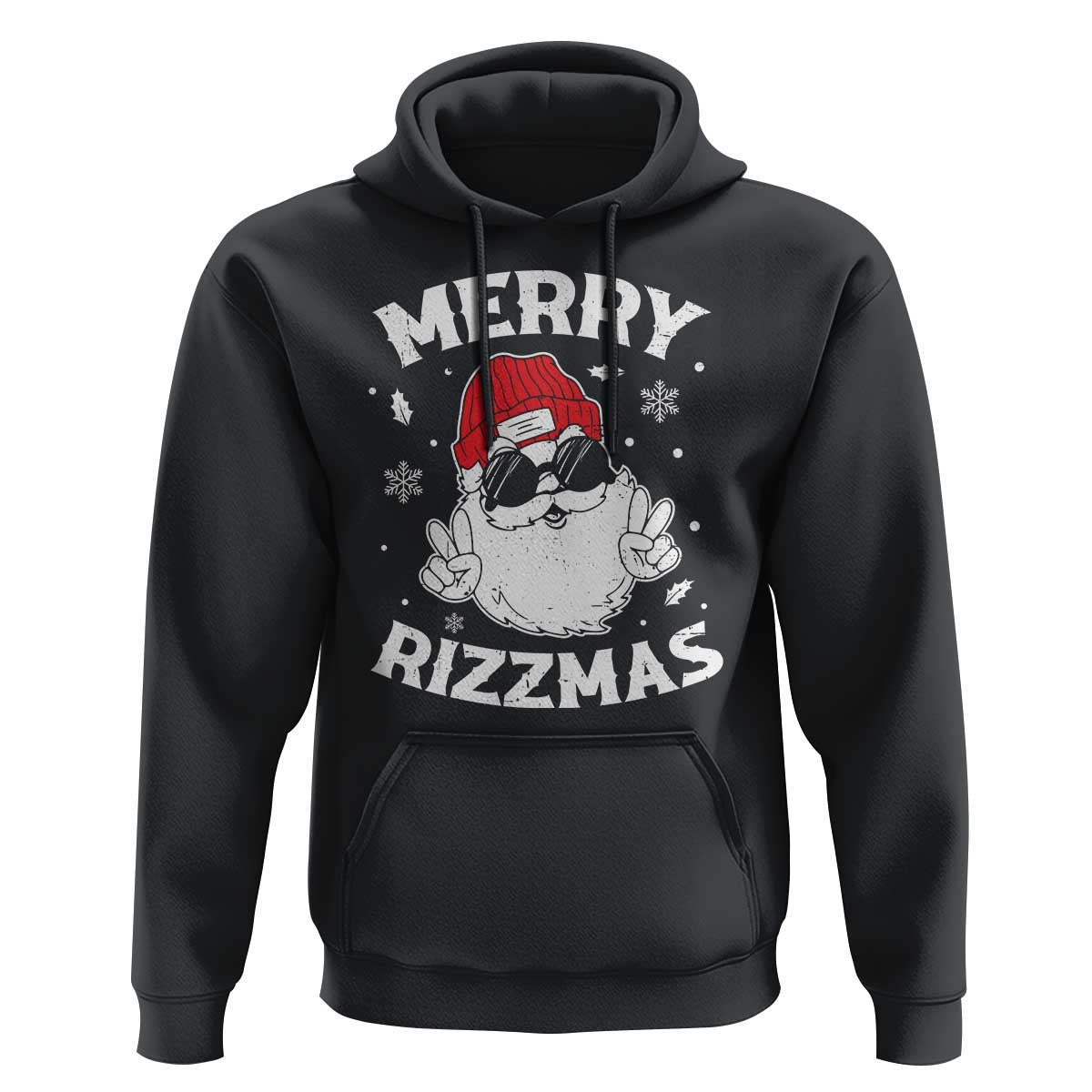 Funny Christmas Santa Hoodie Merry Rizzmas Kids Teens School