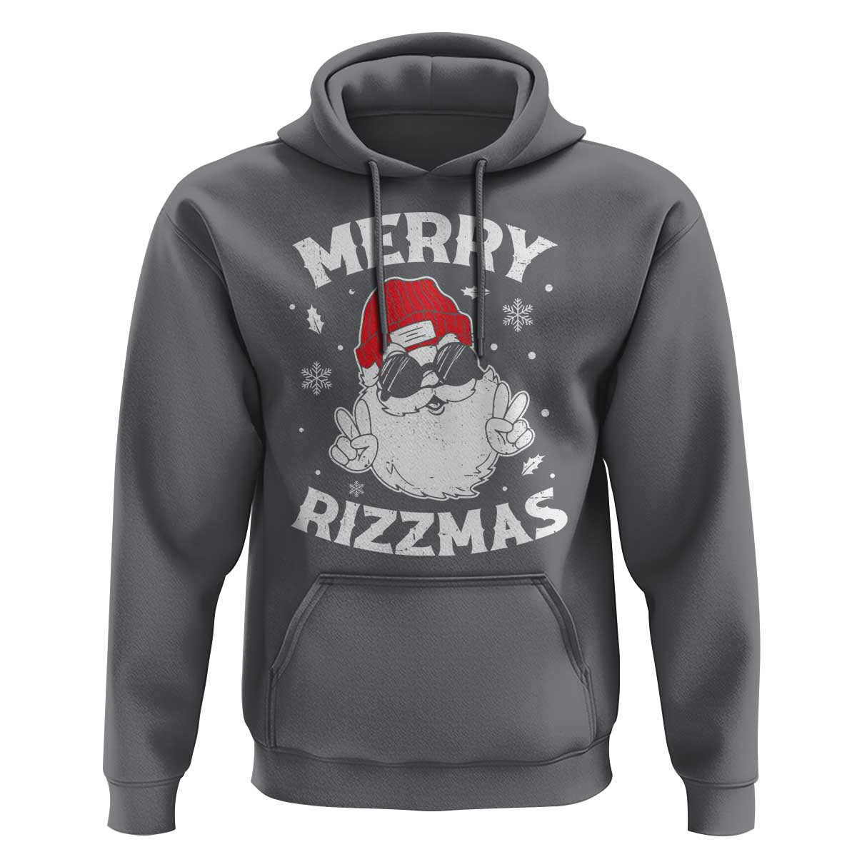 Funny Christmas Santa Hoodie Merry Rizzmas Kids Teens School
