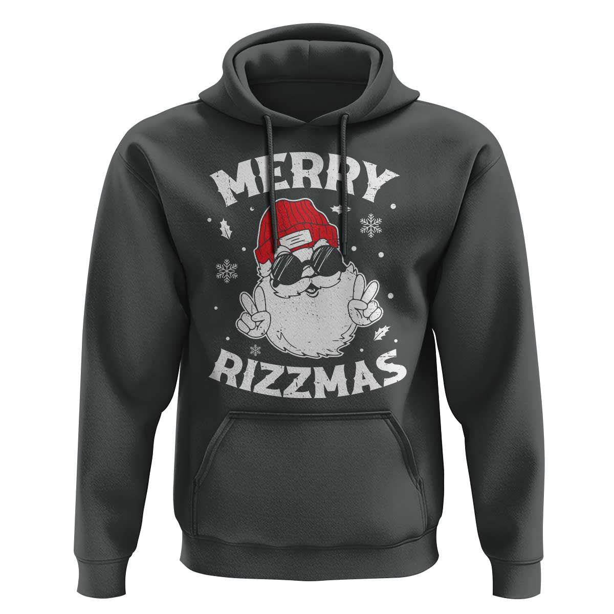 Funny Christmas Santa Hoodie Merry Rizzmas Kids Teens School