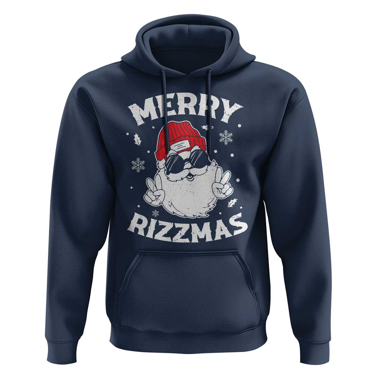 Funny Christmas Santa Hoodie Merry Rizzmas Kids Teens School