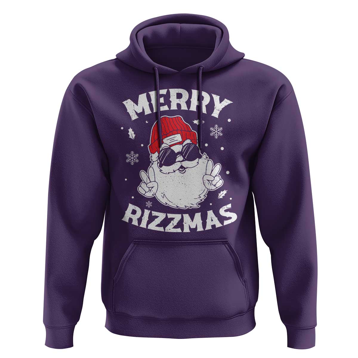 Funny Christmas Santa Hoodie Merry Rizzmas Kids Teens School