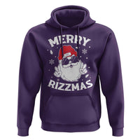 Funny Christmas Santa Hoodie Merry Rizzmas Kids Teens School
