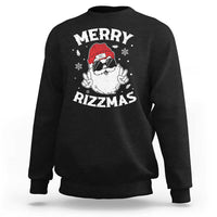 Funny Christmas Santa Sweatshirt Merry Rizzmas Kids Teens School - Wonder Print Shop