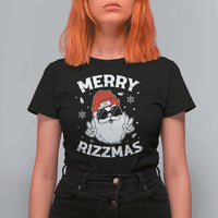 Funny Christmas Santa T Shirt For Women Merry Rizzmas Kids Teens School - Wonder Print Shop