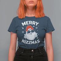 Funny Christmas Santa T Shirt For Women Merry Rizzmas Kids Teens School - Wonder Print Shop