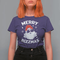 Funny Christmas Santa T Shirt For Women Merry Rizzmas Kids Teens School - Wonder Print Shop
