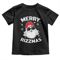 Funny Christmas Santa Toddler T Shirt Merry Rizzmas Kids Teens School