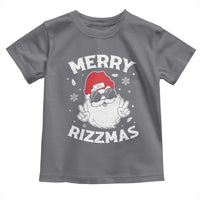 Funny Christmas Santa Toddler T Shirt Merry Rizzmas Kids Teens School