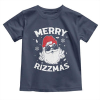 Funny Christmas Santa Toddler T Shirt Merry Rizzmas Kids Teens School