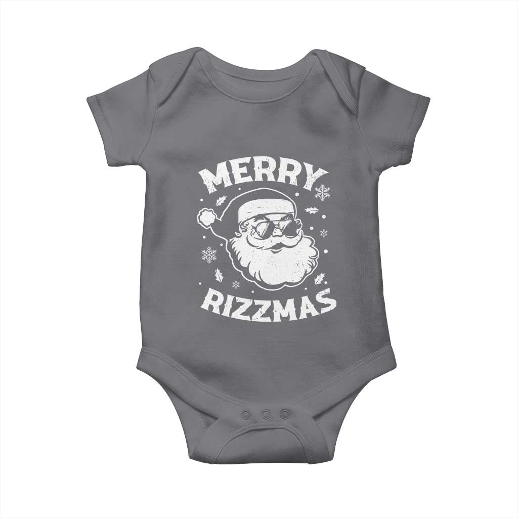 Funny Christmas Santa Claus Baby Onesie Merry Rizzmas Kids Teens School