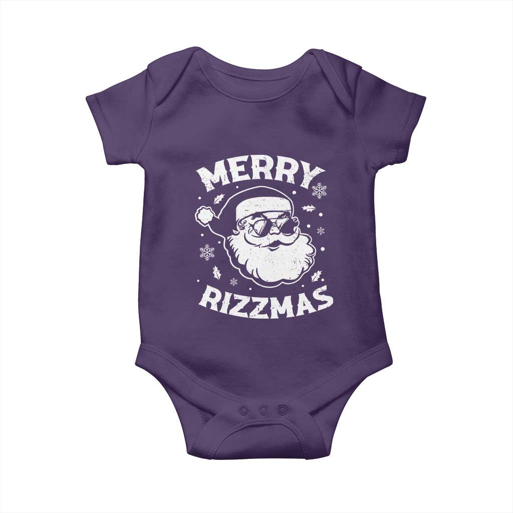 Funny Christmas Santa Claus Baby Onesie Merry Rizzmas Kids Teens School