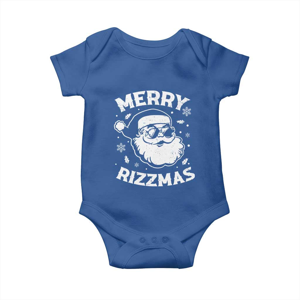 Funny Christmas Santa Claus Baby Onesie Merry Rizzmas Kids Teens School