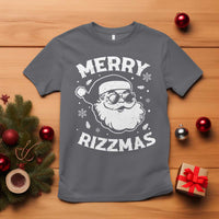 Funny Christmas Santa Claus T Shirt Merry Rizzmas Kids Teens School - Wonder Print Shop