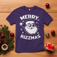 Funny Christmas Santa Claus T Shirt Merry Rizzmas Kids Teens School - Wonder Print Shop