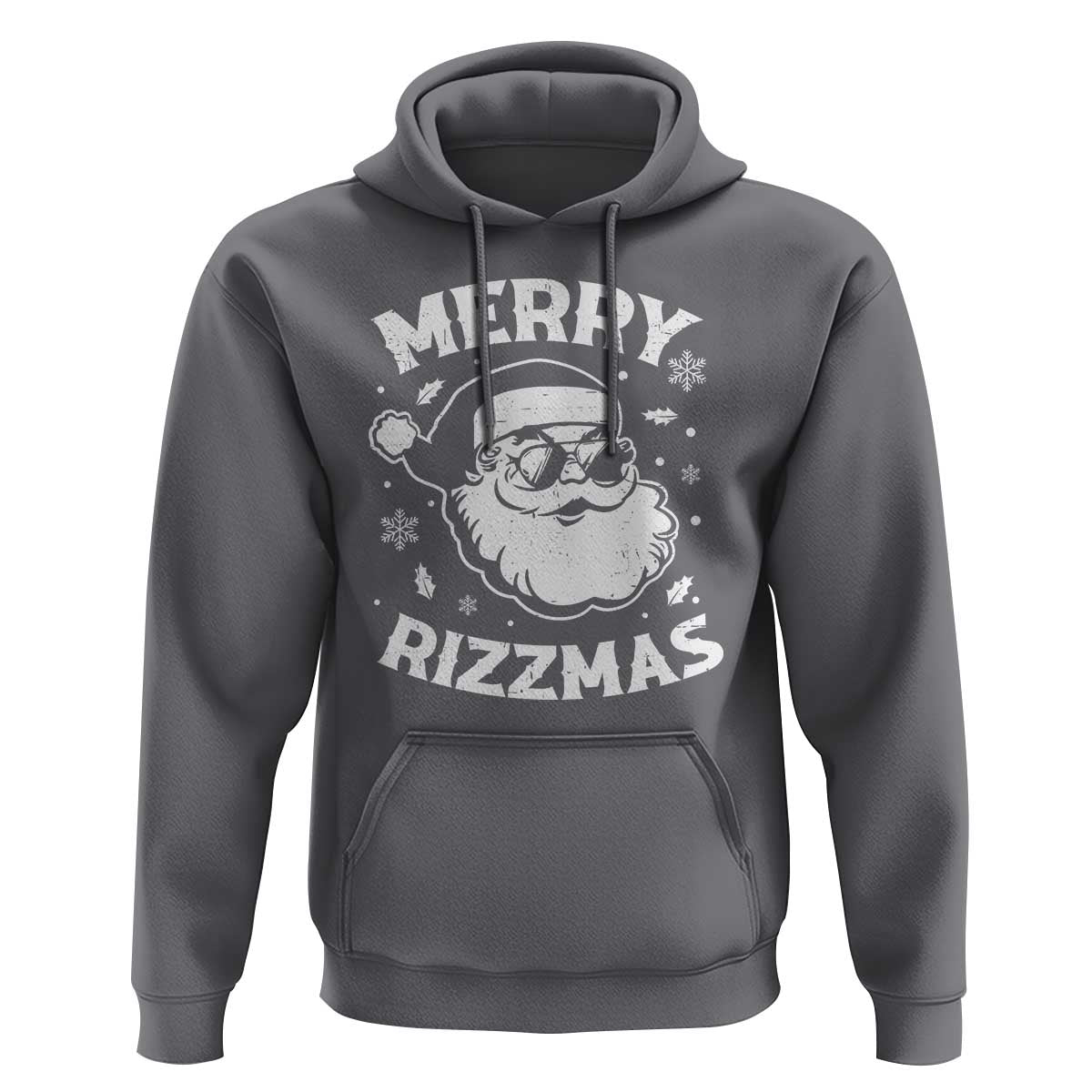 Funny Christmas Santa Claus Hoodie Merry Rizzmas Kids Teens School