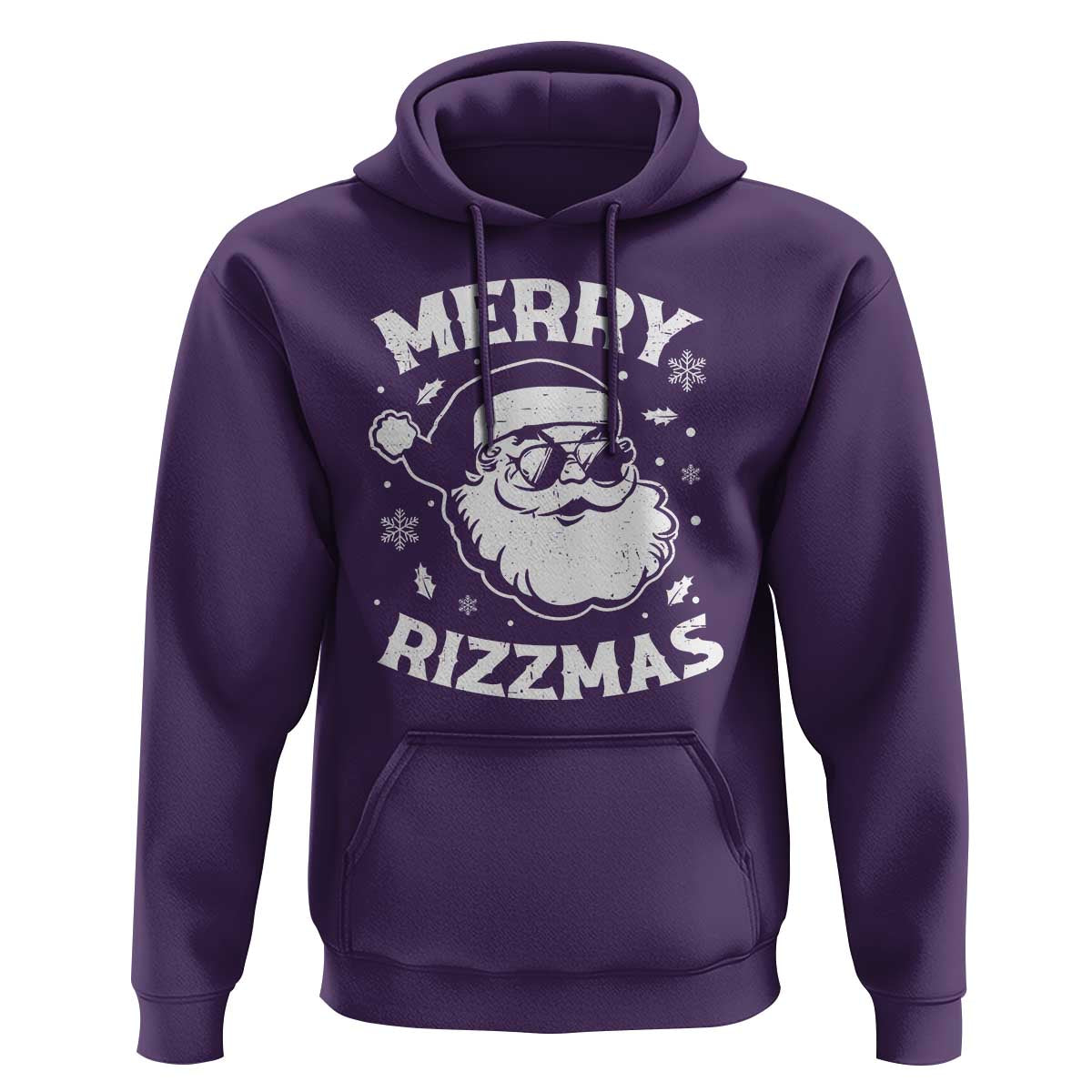 Funny Christmas Santa Claus Hoodie Merry Rizzmas Kids Teens School