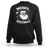 Funny Christmas Santa Claus Sweatshirt Merry Rizzmas Kids Teens School - Wonder Print Shop