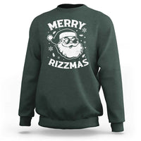 Funny Christmas Santa Claus Sweatshirt Merry Rizzmas Kids Teens School - Wonder Print Shop