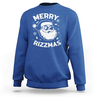 Funny Christmas Santa Claus Sweatshirt Merry Rizzmas Kids Teens School - Wonder Print Shop