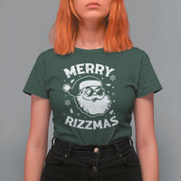 Funny Christmas Santa Claus T Shirt For Women Merry Rizzmas Kids Teens School - Wonder Print Shop