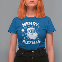 Funny Christmas Santa Claus T Shirt For Women Merry Rizzmas Kids Teens School - Wonder Print Shop