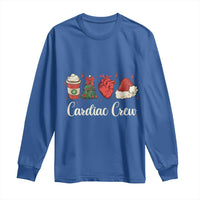 Christmas Cardiac Nurse Long Sleeve Shirt Cardiac Crew Anatomical Xmas Heart Anatomy Tree Bow