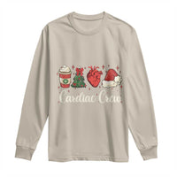 Christmas Cardiac Nurse Long Sleeve Shirt Cardiac Crew Anatomical Xmas Heart Anatomy Tree Bow