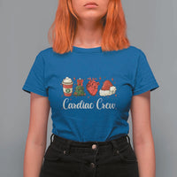 Christmas Cardiac Nurse T Shirt For Women Cardiac Crew Anatomical Xmas Heart Anatomy Tree Bow - Wonder Print Shop