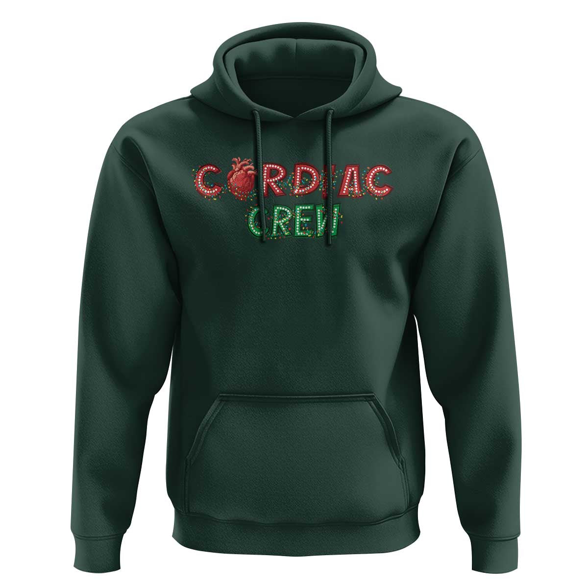 Christmas Cardiac Nurse Hoodie Cardiac Crew Anatomical Xmas Heart Anatomy Nurse Gift