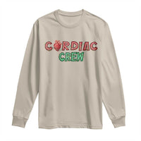 Christmas Cardiac Nurse Long Sleeve Shirt Cardiac Crew Anatomical Xmas Heart Anatomy Nurse Gift