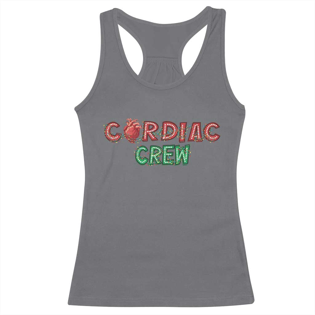 Christmas Cardiac Nurse Racerback Tank Top Cardiac Crew Anatomical Xmas Heart Anatomy Nurse Gift