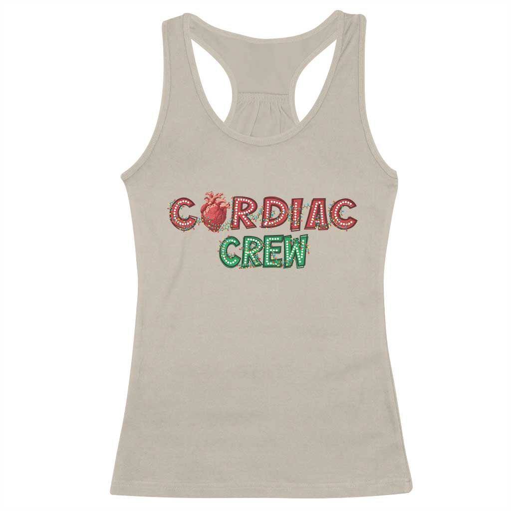 Christmas Cardiac Nurse Racerback Tank Top Cardiac Crew Anatomical Xmas Heart Anatomy Nurse Gift