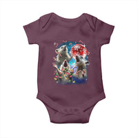 Possum Christmas Baby Onesie 3 Opossum Possum Funny Weird Cursed Meme