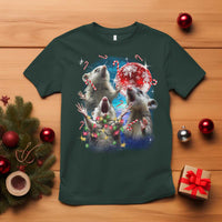 Possum Christmas T Shirt 3 Opossum Possum Funny Weird Cursed Meme - Wonder Print Shop
