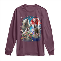 Possum Christmas Long Sleeve Shirt 3 Opossum Possum Funny Weird Cursed Meme