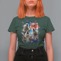 Possum Christmas T Shirt For Women 3 Opossum Possum Funny Weird Cursed Meme - Wonder Print Shop
