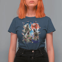 Possum Christmas T Shirt For Women 3 Opossum Possum Funny Weird Cursed Meme - Wonder Print Shop