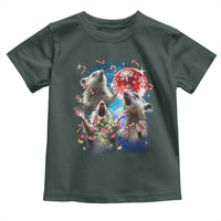 Possum Christmas Toddler T Shirt 3 Opossum Possum Funny Weird Cursed Meme