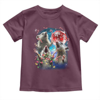 Possum Christmas Toddler T Shirt 3 Opossum Possum Funny Weird Cursed Meme