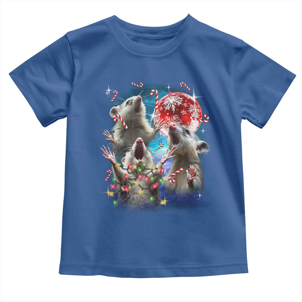 Possum Christmas Toddler T Shirt 3 Opossum Possum Funny Weird Cursed Meme