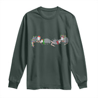 Opossum Christmas Long Sleeve Shirt Funny Wild Animals Xmas Lights