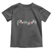 Opossum Christmas Toddler T Shirt Funny Wild Animals Xmas Lights