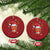 Xmas Football Christmas Ornament For Men Boys Santa Sports Player - Wonder Print Shop