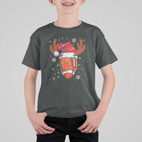 Christmas Football T Shirt For Kid For Men Boys Santa Sports Player - Wonder Print Shop