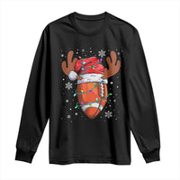 Christmas Football Long Sleeve Shirt For Men Boys Santa Sports Player