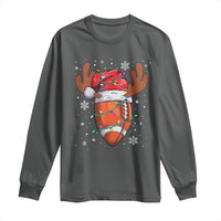 Christmas Football Long Sleeve Shirt For Men Boys Santa Sports Player