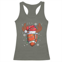 Christmas Football Racerback Tank Top For Men Boys Santa Sports Player