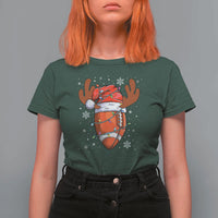 Christmas Football T Shirt For Women For Men Boys Santa Sports Player - Wonder Print Shop