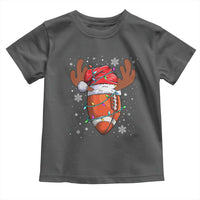 Christmas Football Toddler T Shirt For Men Boys Santa Sports Player