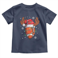 Christmas Football Toddler T Shirt For Men Boys Santa Sports Player